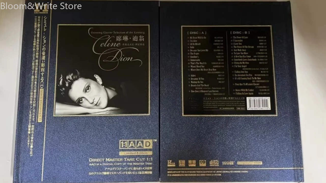 Классический альбом Celine в формате CD, европейские и американские поп-хиты, классические английские песни, "My Heart Will Go On", прямое воспроизведение с мастер-диска.
Классический альбом Celine в формате CD, европейские и американские поп-хиты, классические английские песни, "My Heart Will Go On", прямое воспроизведение с мастер-диска.