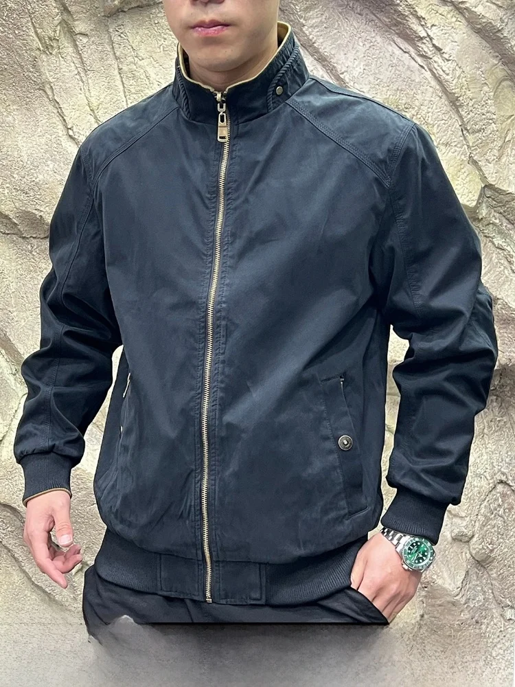 Washed Pure Cotton Men's Outdoor Commuter Jacket American High-End Double-Sided Wear Spring Autumn Casual Style Zipper Closure
Washed Pure Cotton Men's Outdoor Commuter Jacket American High-End Double-Sided Wear Spring Autumn Casual Style Zipper Closure