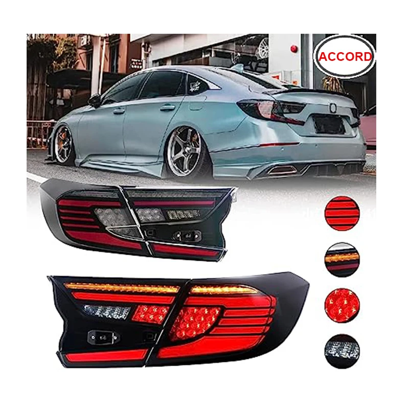 Zhengwo Taillights For Honda Accord Tail Light Assembly 2018-2022 Sport 10th Gen Turn Signal Rear Lights Custom Replacement 
Zhengwo Taillights For Honda Accord Tail Light Assembly 2018-2022 Sport 10th Gen Turn Signal Rear Lights Custom Replacement