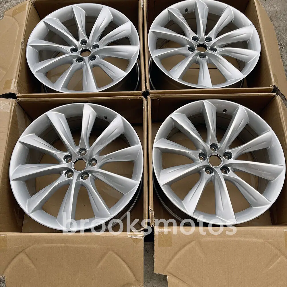 21" TURBINE SILVER STYLE WHEELS RIMS FITS FOR 2012+ TESLA MODEL S 21X8.5 21X9
21" TURBINE SILVER STYLE WHEELS RIMS FITS FOR 2012+ TESLA MODEL S 21X8.5 21X9
