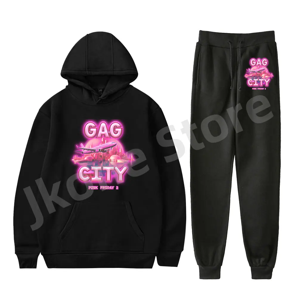 Nicki Minaj GAG City Hoodies Set Pink Friday 2 Album Merch Women Men Fashion Casual Streetwear
Nicki Minaj GAG City Hoodies Set Pink Friday 2 Album Merch Women Men Fashion Casual Streetwear