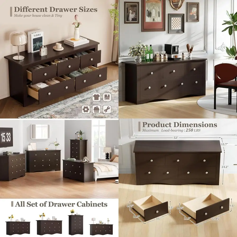 5 Drawer Bedroom Chest, 65 TV Stand with Storage, Brown Entryway Furniture
5 Drawer Bedroom Chest, 65 TV Stand with Storage, Brown Entryway Furniture