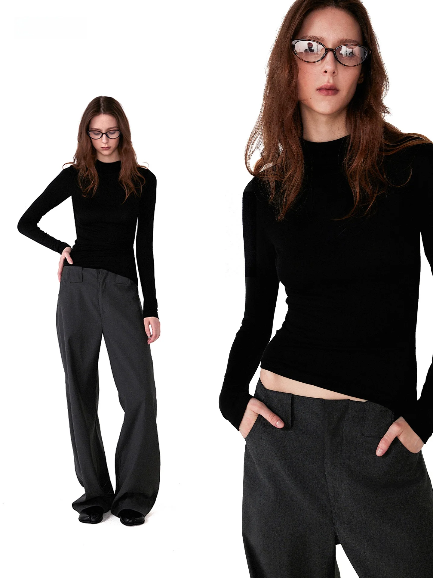 LIALIA Bla шерстяной шелк f High Ne Base irt осень-зима универсальный облегающий внутренний эластичный длинный свитер све
LIALIA Bla шерстяной шелк f High Ne Base irt осень-зима универсальный облегающий внутренний эластичный длинный свитер све