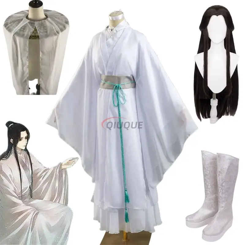 Костюм для косплея Tian Guan Ci Fu Xie Lian Бамбуковая Шляпа парик сапоги Xielian белая аниме одежда Hanfu унисекс
Костюм для косплея Tian Guan Ci Fu Xie Lian Бамбуковая Шляпа парик сапоги Xielian белая аниме одежда Hanfu унисекс