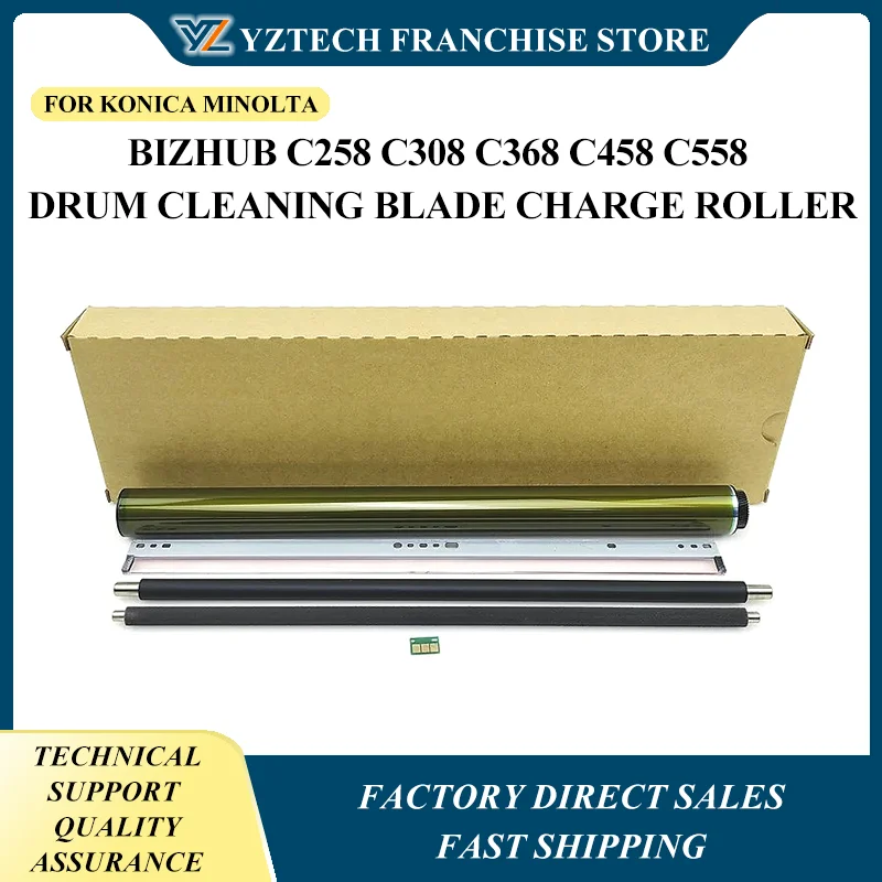 1Set DR-316 Drum Unit 130K pages drum kits For KONICA MINOLTA Bizhub C258 C308 C368 C458 C558 Drum Cleaning Blade Charge Roller
1Set DR-316 Drum Unit 130K pages drum kits For KONICA MINOLTA Bizhub C258 C308 C368 C458 C558 Drum Cleaning Blade Charge Roller