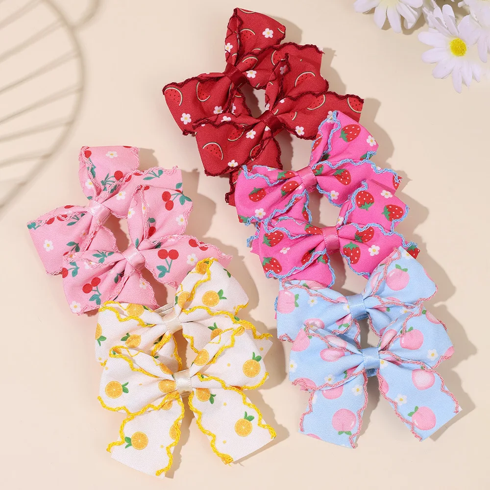 80pc Baby Girls Hair Clips Set Frill Bow Edge Locked Ribbon Barrettes with Cherry Strawberry Lemon Fruit Print Kids Headwear
80pc Baby Girls Hair Clips Set Frill Bow Edge Locked Ribbon Barrettes with Cherry Strawberry Lemon Fruit Print Kids Headwear