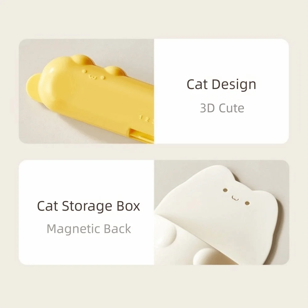 Plastic Cat Magnetic Sealing Clip Sealed Moisture-proof Snack Bag Clips Cute with Magnetic Storage Box Fresh-keeping Clip
Plastic Cat Magnetic Sealing Clip Sealed Moisture-proof Snack Bag Clips Cute with Magnetic Storage Box Fresh-keeping Clip