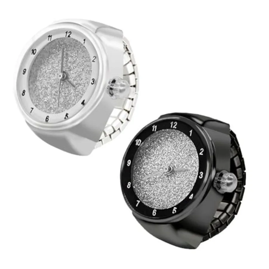 2 Pcs Unisex Simple Elastic Finger Ring Watches Round Dial Analog Quartz Wrist Watch Couple Watch
2 Pcs Unisex Simple Elastic Finger Ring Watches Round Dial Analog Quartz Wrist Watch Couple Watch
