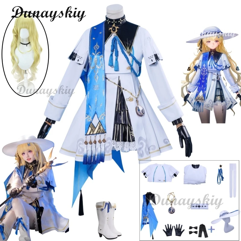 Wuthering Waves Phoebe Cosplay Costume Wig Lolita Skirt Women's Dresses Wig Headband Accessory Anime Party Role-playing Suit
Wuthering Waves Phoebe Cosplay Costume Wig Lolita Skirt Women's Dresses Wig Headband Accessory Anime Party Role-playing Suit