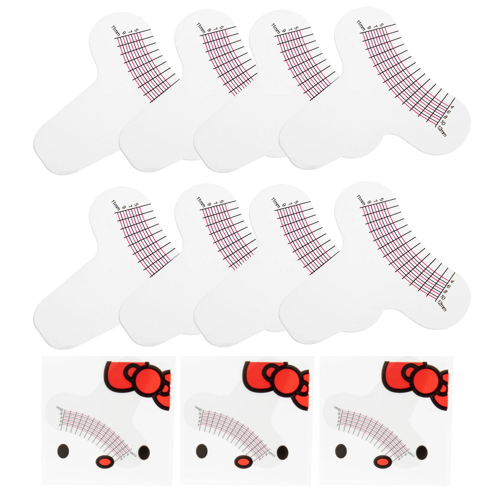 10 Pcs Eyelash Measuring Rulers Eyelashes Length Card Paper 6x55cm Curling Degree Tool Crafting
10 Pcs Eyelash Measuring Rulers Eyelashes Length Card Paper 6x55cm Curling Degree Tool Crafting