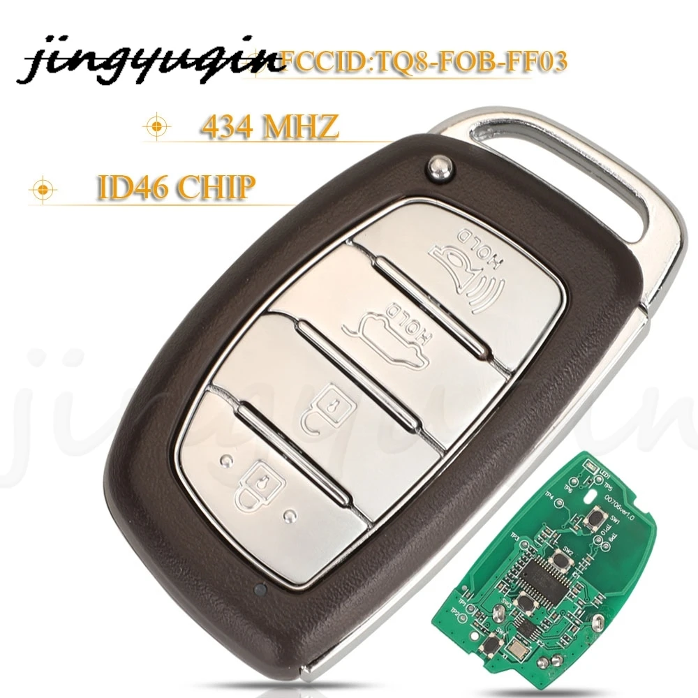 jingyuqin 4 Buttons Flip Smart Remote Car key Fob 434MHz ID46 TQ8-FOB-FF03 For For Hyundai IX35 TUCSON
jingyuqin 4 Buttons Flip Smart Remote Car key Fob 434MHz ID46 TQ8-FOB-FF03 For For Hyundai IX35 TUCSON