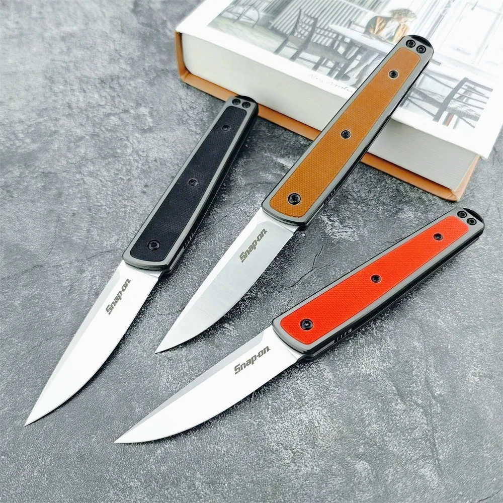 CR 7190 Kitchen Folding Fruit Knife 8Cr13Mov Steel Blade and 420 Steel Material Paired with G10 Inlaid Handle Everyday
CR 7190 Kitchen Folding Fruit Knife 8Cr13Mov Steel Blade and 420 Steel Material Paired with G10 Inlaid Handle Everyday