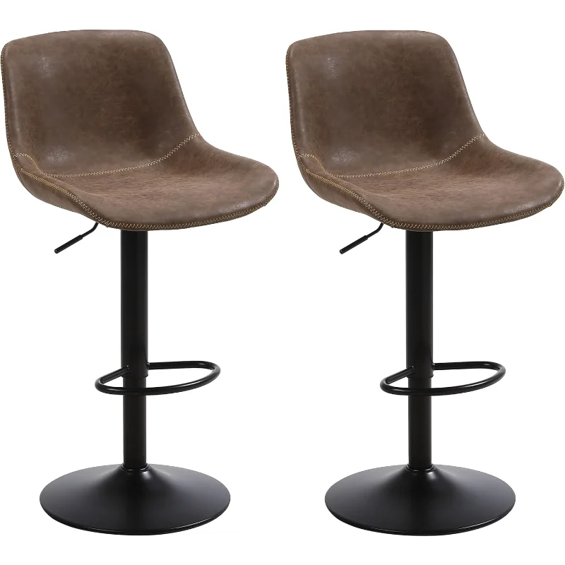 Bar Stools Set of 2, Swivel Counter Height Barstools with Back, Adjustable Modern Bar Chairs, Tall Armless PU Leather Kitchen
Bar Stools Set of 2, Swivel Counter Height Barstools with Back, Adjustable Modern Bar Chairs, Tall Armless PU Leather Kitchen