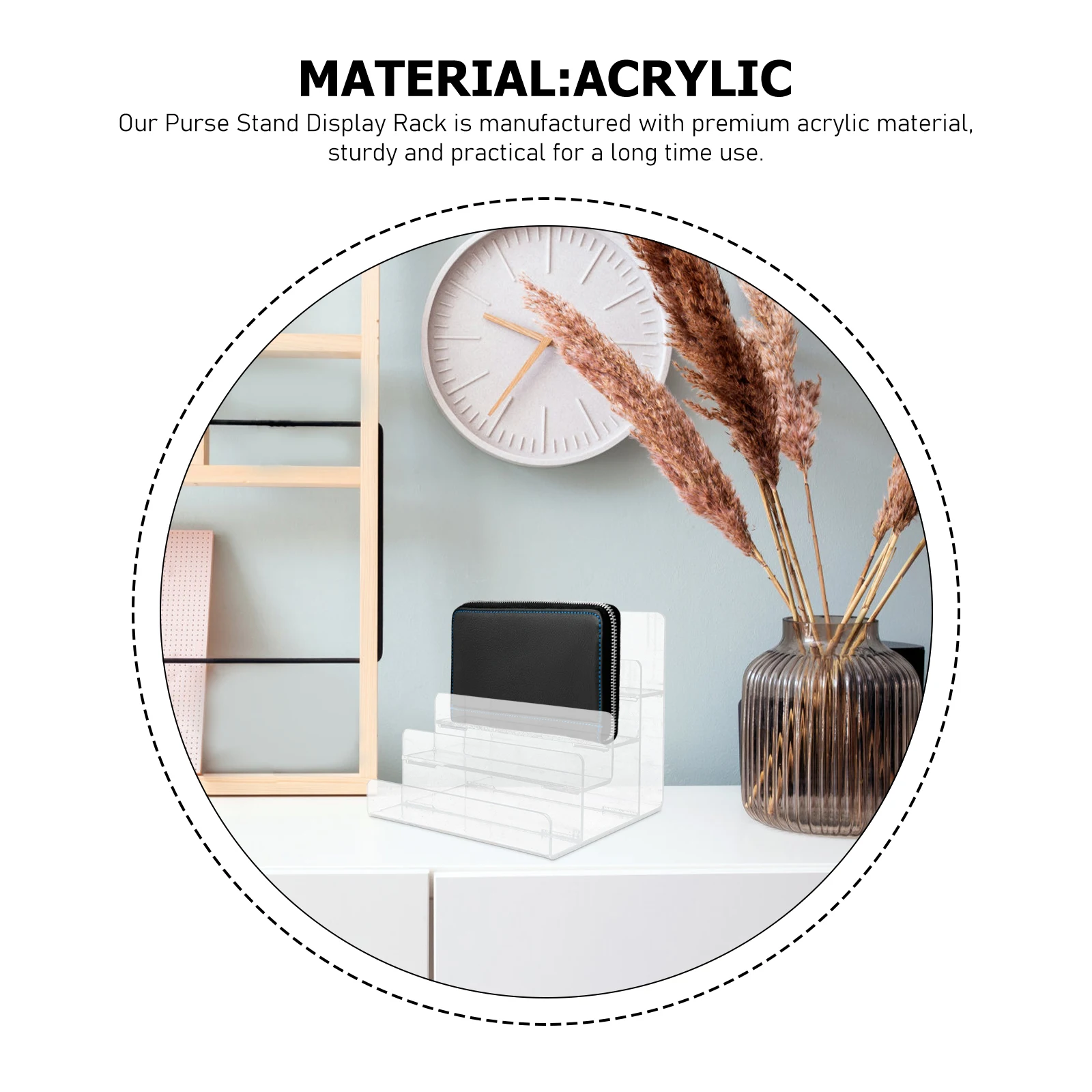 Multi-layer Acrylic Display Rack Wallet Purse Stand Shelf Bracket Organizer Home Store Decor Jewellery Packaging Tool
Multi-layer Acrylic Display Rack Wallet Purse Stand Shelf Bracket Organizer Home Store Decor Jewellery Packaging Tool