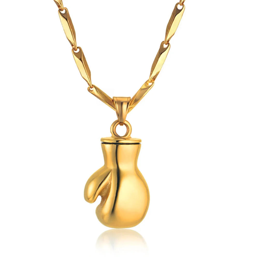 Punk Fashion Boxing Glove Pendants Male Gold Silver Color Stainless Steel Sports Necklace for Men Cool Fitness Jewelry Gift 2025
Punk Fashion Boxing Glove Pendants Male Gold Silver Color Stainless Steel Sports Necklace for Men Cool Fitness Jewelry Gift 2025