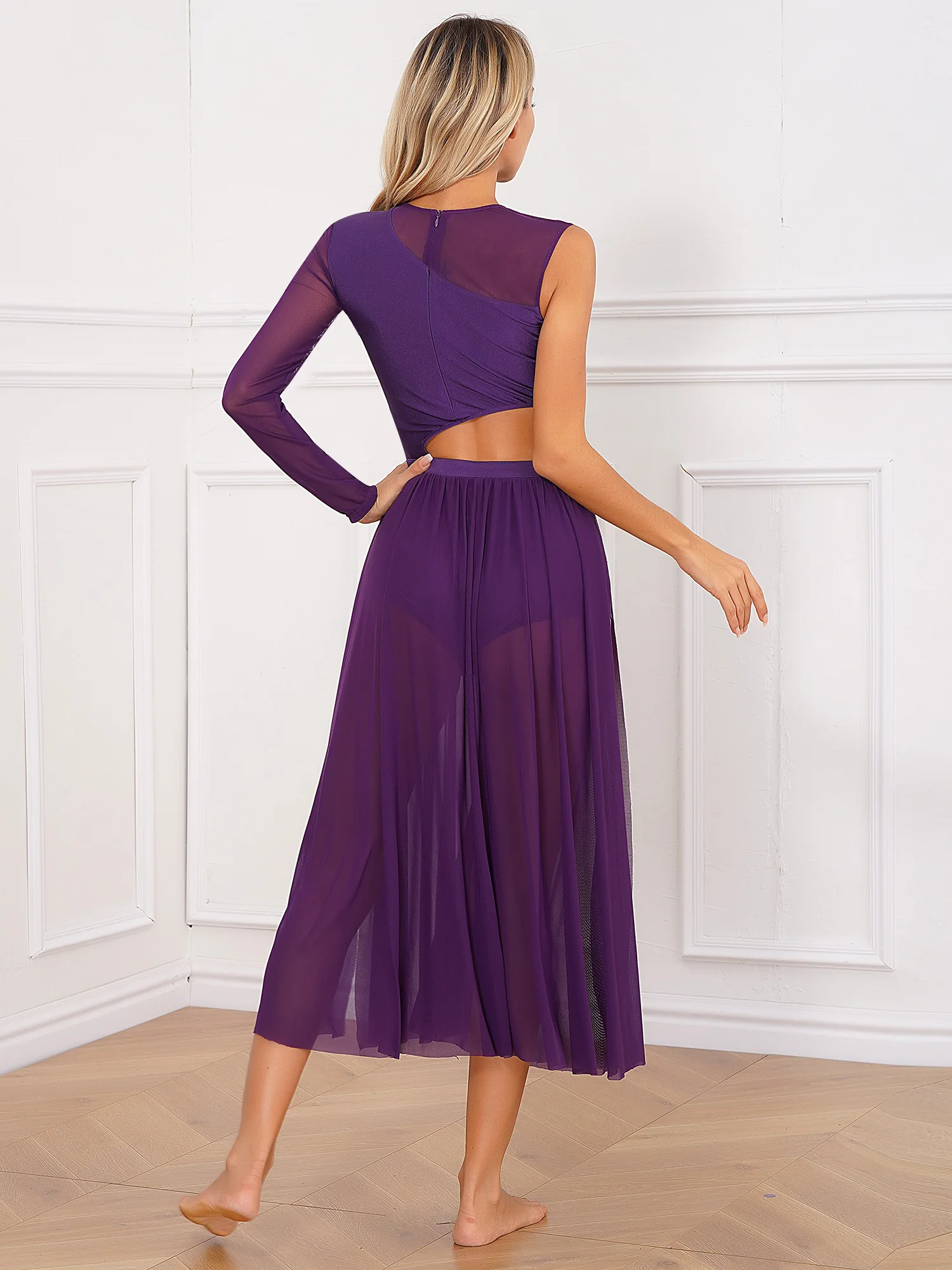 Modern Lyrical Dance Skating Stage Performance Costume Cutout Patchwork Side Split Sheer Mesh Long Maxi Dresses Dancewear
Modern Lyrical Dance Skating Stage Performance Costume Cutout Patchwork Side Split Sheer Mesh Long Maxi Dresses Dancewear