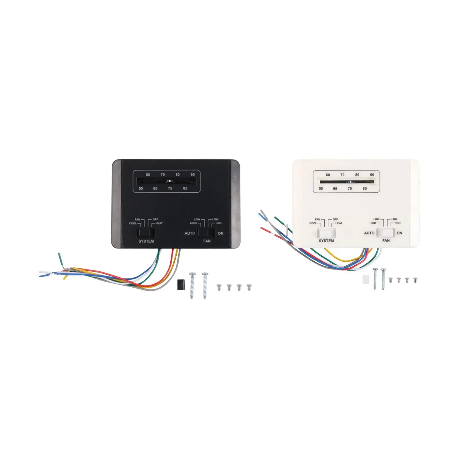 RV Air Conditioner Thermostat Professional Heat Cool Control Wall Mount Unit for Camper Trailer Temperature Regulation
RV Air Conditioner Thermostat Professional Heat Cool Control Wall Mount Unit for Camper Trailer Temperature Regulation