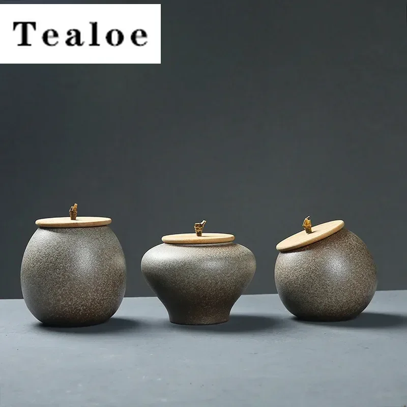 Bamboo Lid Stoneware Tea Tins Sealed Cans Large and Small Tea Set Package Box Ceramic Pu'er Tea Container
Bamboo Lid Stoneware Tea Tins Sealed Cans Large and Small Tea Set Package Box Ceramic Pu'er Tea Container
