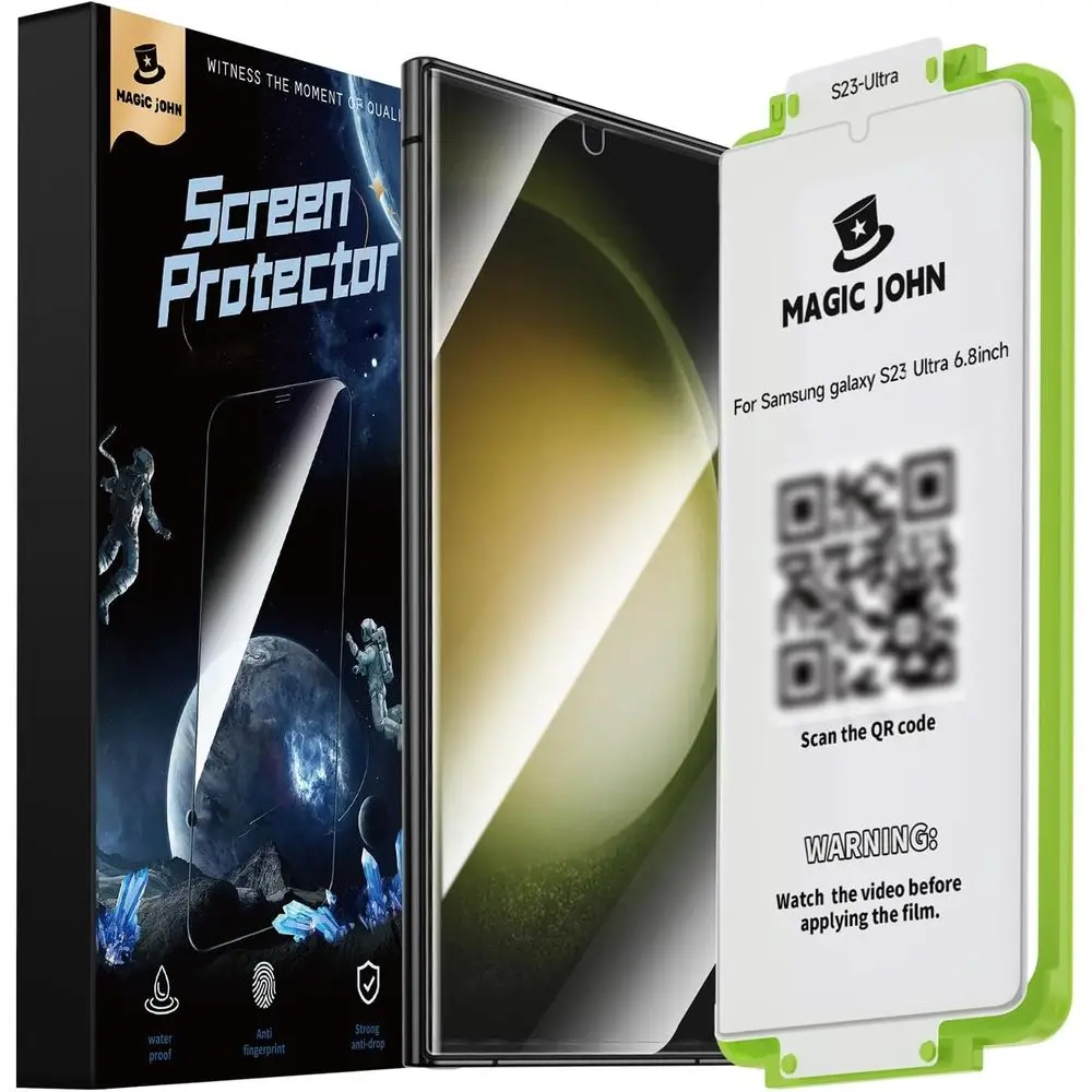 6.8-inch Ultra Screen Protector Film - 100% Fingerprint ID Compatible, Easy Install, Shockproof, 3D Curved, Bubble-Free, Scratch
6.8-inch Ultra Screen Protector Film - 100% Fingerprint ID Compatible, Easy Install, Shockproof, 3D Curved, Bubble-Free, Scratch