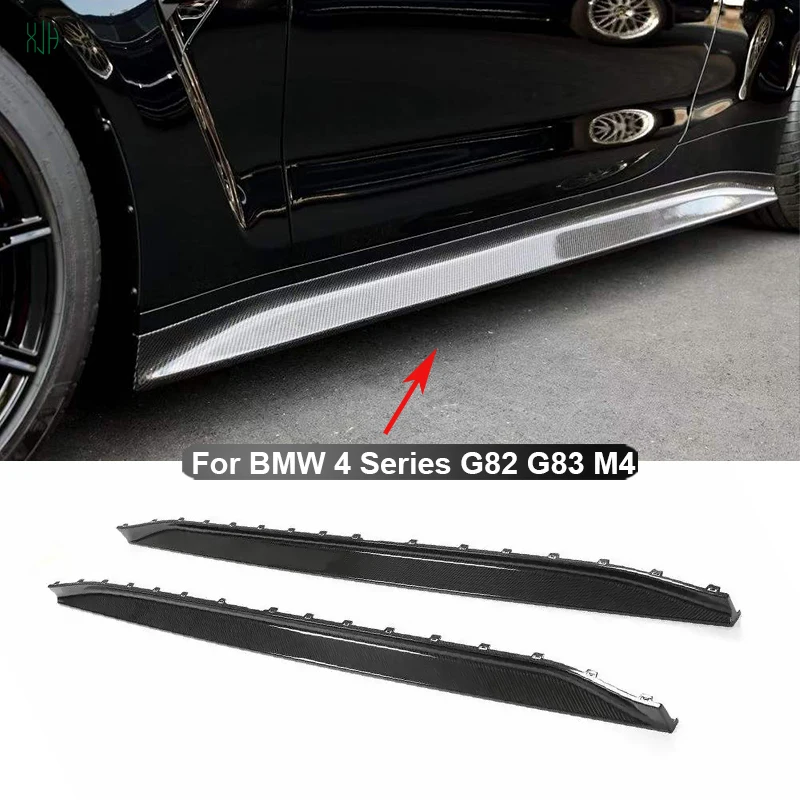 For BMW 3 4 Series G80 M3 G82 G83 M4 2021+ Carbon Fiber Car Side Skirts Splitters Flaps Apron Parts Upgrade Body kit
For BMW 3 4 Series G80 M3 G82 G83 M4 2021+ Carbon Fiber Car Side Skirts Splitters Flaps Apron Parts Upgrade Body kit