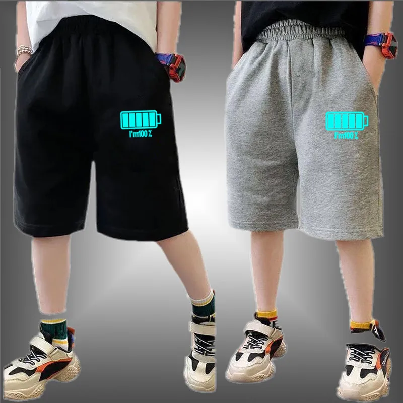 Boys Summer Luminous Shorts Funny Glowing Full Battery Print Streetwear Basketball Shorts Kids Gym Sports Short Sweatpants 3-14y
Boys Summer Luminous Shorts Funny Glowing Full Battery Print Streetwear Basketball Shorts Kids Gym Sports Short Sweatpants 3-14y