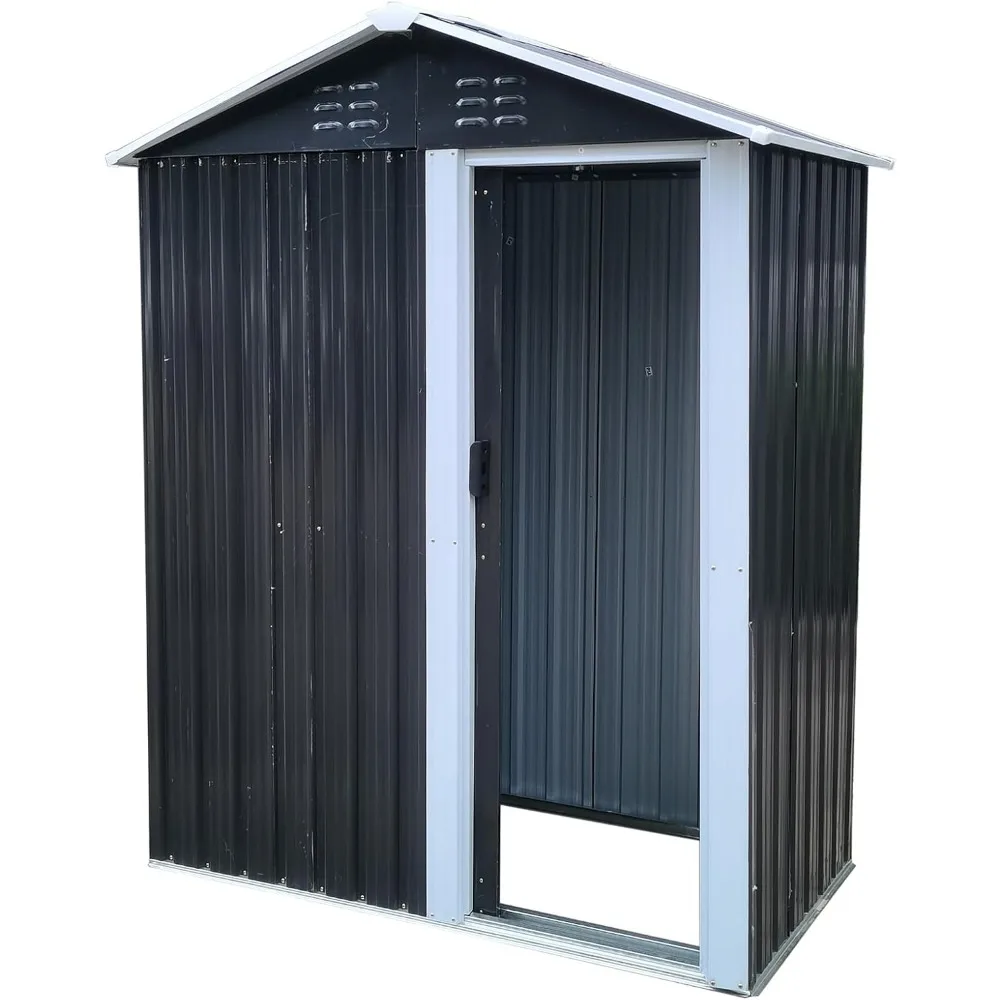 Outdoor Garden Storage Shed Waterproof Sturdy Structure Detachable Design Storage Cabinet Outdoor Storing Tools (3 x 5ft) Black
Outdoor Garden Storage Shed Waterproof Sturdy Structure Detachable Design Storage Cabinet Outdoor Storing Tools (3 x 5ft) Black