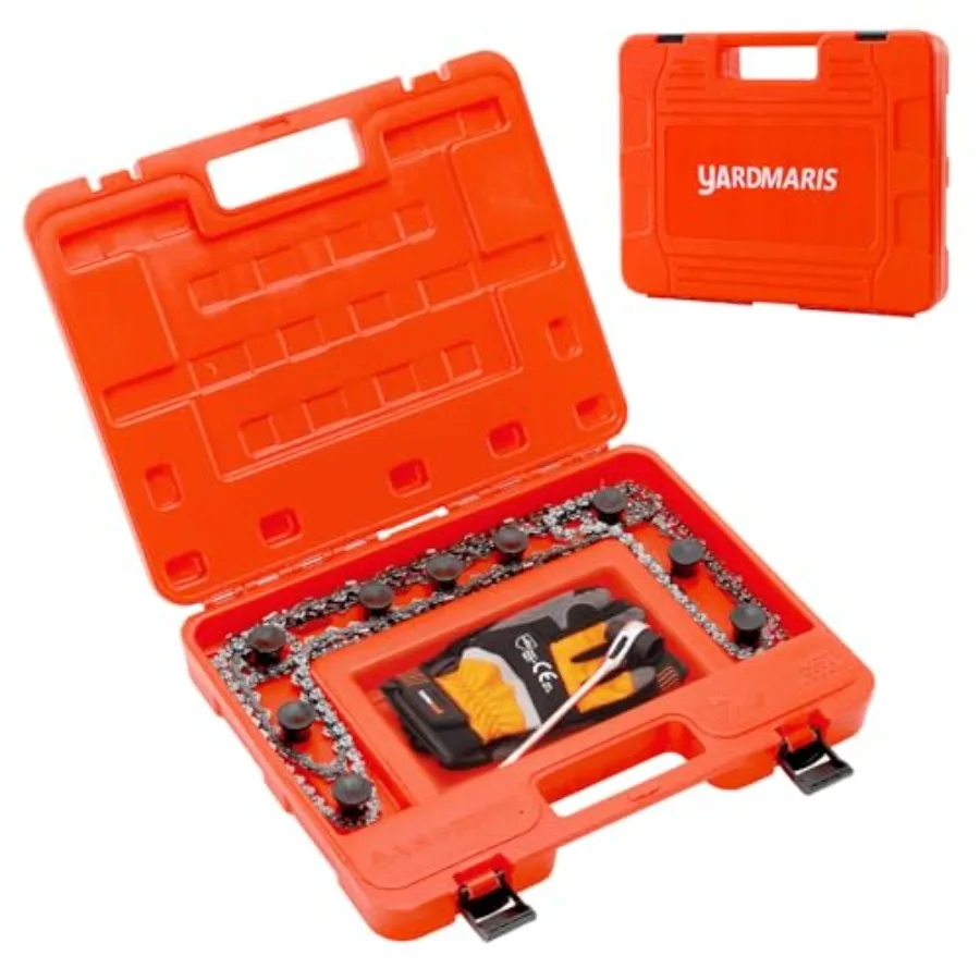 Chainsaw Chain Storage Case, Portable Chain Holder Box with Tool Storage Tank, Universal Saw Chain Organizer for All Chainsaw C
Chainsaw Chain Storage Case, Portable Chain Holder Box with Tool Storage Tank, Universal Saw Chain Organizer for All Chainsaw C