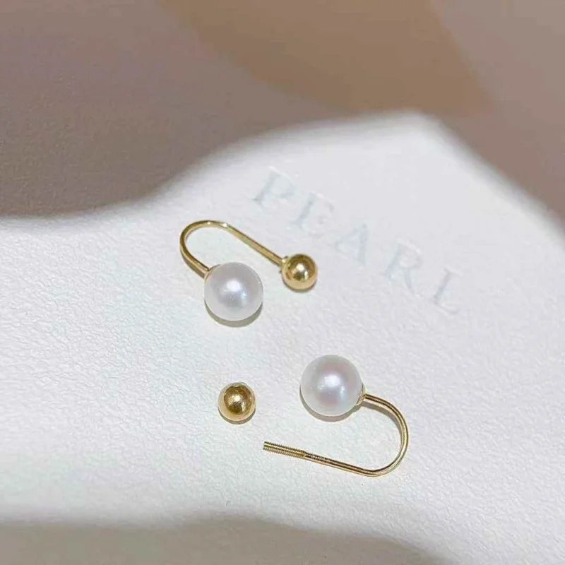 SGARIT 18-каратного золота, ювелирные изделия, 6-7 мм, AU750, пресноводный белый круглый жемчуг, спиральные серьги-гвоздики, Лидер продаж, ювелирные изделия SE50
SGARIT 18-каратного золота, ювелирные изделия, 6-7 мм, AU750, пресноводный белый круглый жемчуг, спиральные серьги-гвоздики, Лидер продаж, ювелирные изделия SE50