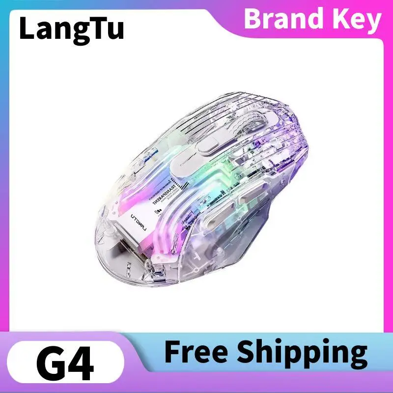 LangTu G4 2.4gWireless Bluetooth Mouse Transparent Rgb Light Effect Mute Office Video Game Mouse Computer Peripherals Mice
LangTu G4 2.4gWireless Bluetooth Mouse Transparent Rgb Light Effect Mute Office Video Game Mouse Computer Peripherals Mice