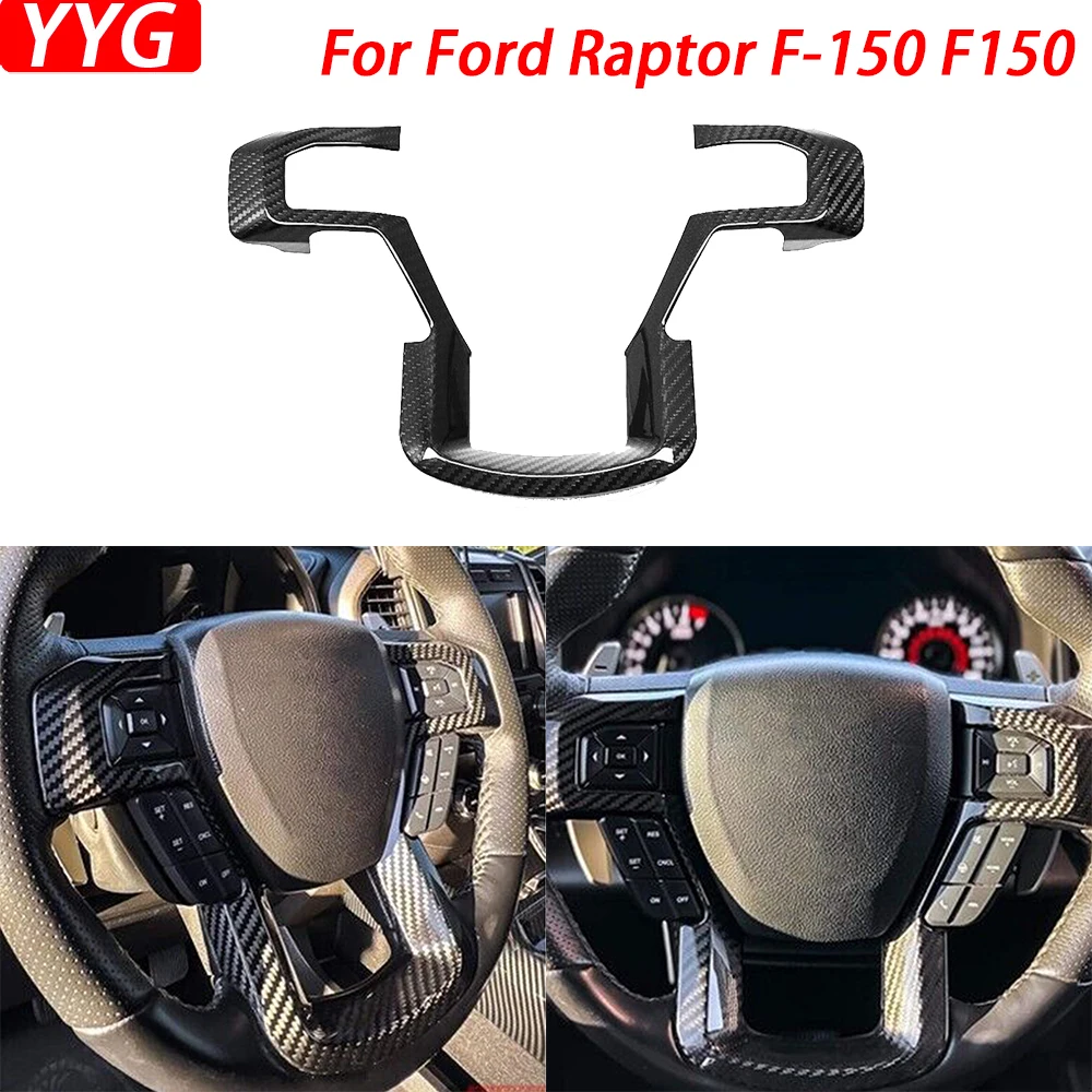 For Ford Raptor F-150 F150 2015-2020 Real Dry Carbon Fiber Steering Wheel Panel Cover Trim Car Interior Decoration Accessories
For Ford Raptor F-150 F150 2015-2020 Real Dry Carbon Fiber Steering Wheel Panel Cover Trim Car Interior Decoration Accessories
