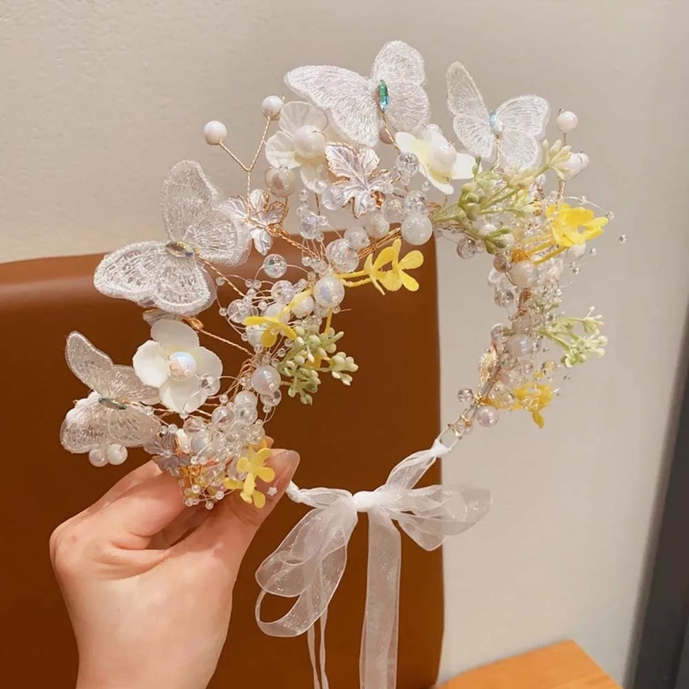 Bohemia Style Butterfly Fairy Hair Hoop Beads Silk Ribbon Girls Garland Hair Ornaments Adjustable Wreath Headband Wedding
Bohemia Style Butterfly Fairy Hair Hoop Beads Silk Ribbon Girls Garland Hair Ornaments Adjustable Wreath Headband Wedding