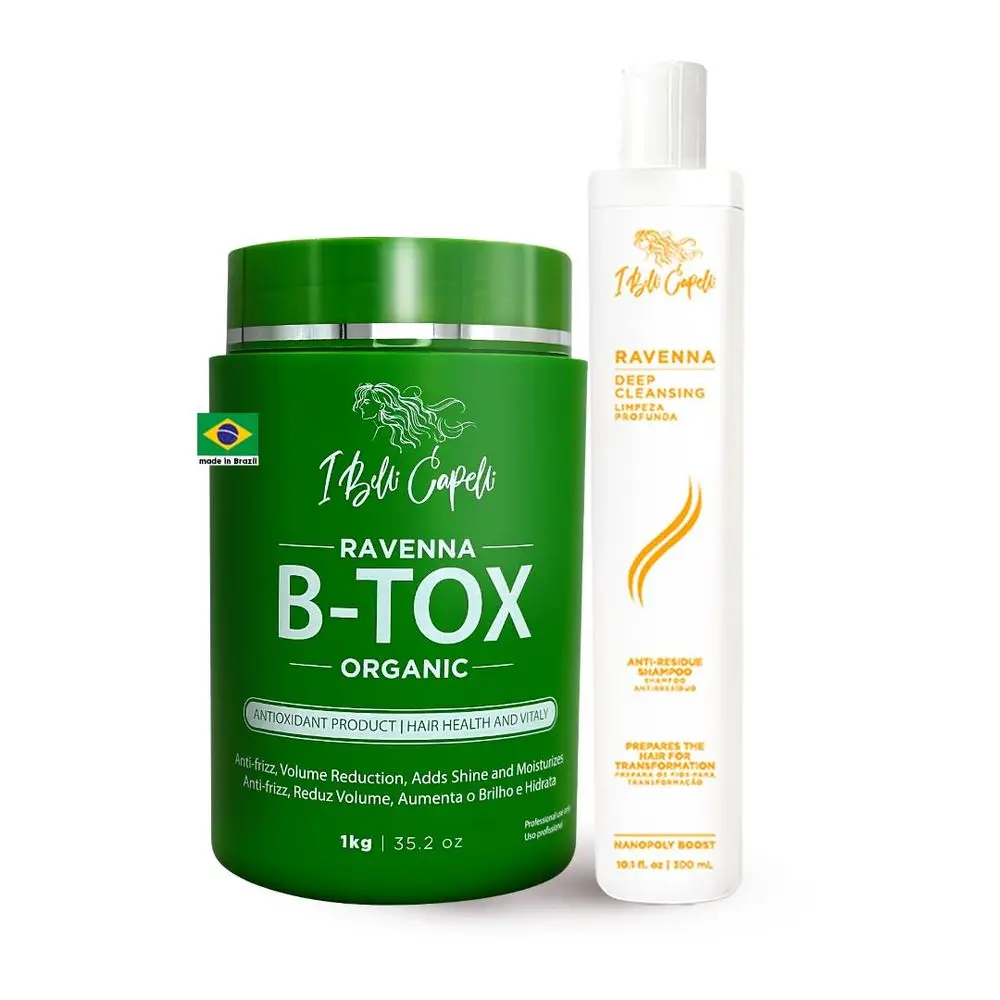 Organic Hair Treatment Kit - 1kg Hair B-tox + 300ml Anti-Residue Shampoo
Organic Hair Treatment Kit - 1kg Hair B-tox + 300ml Anti-Residue Shampoo