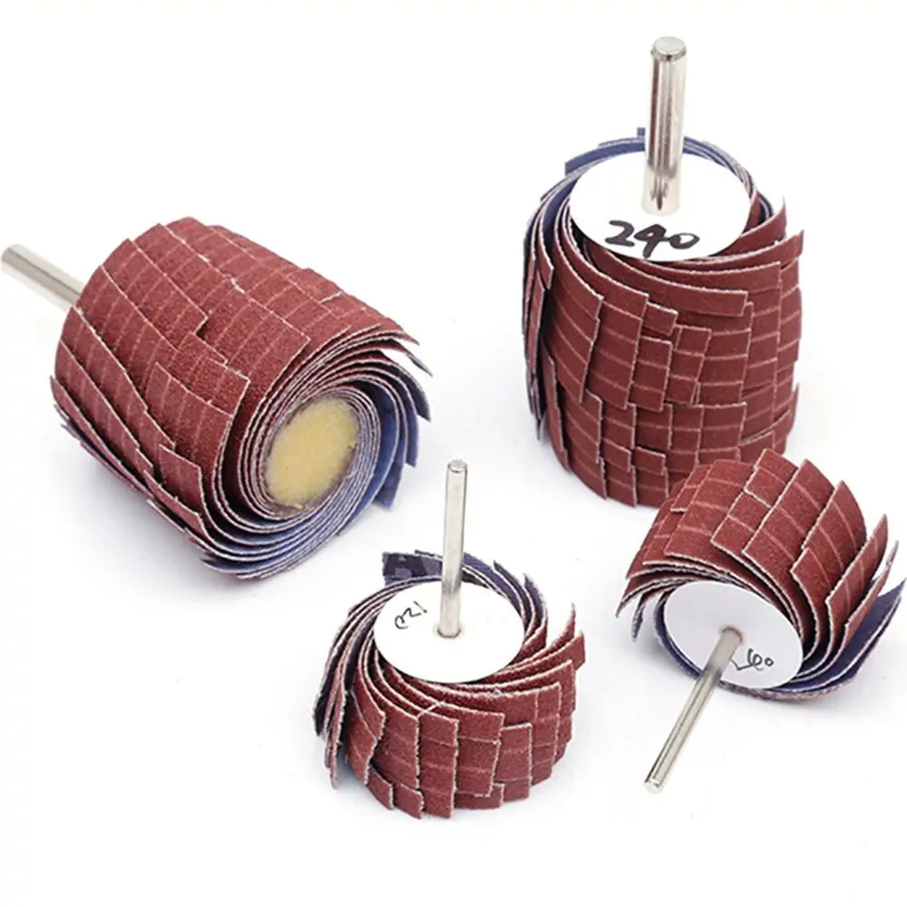 80~600 Grit 3mm Shank Sanding Cloth Wheel Abrasive Grinding Derusting Buffing Polishing Burr Removal Emery Paper Curved Surface
80~600 Grit 3mm Shank Sanding Cloth Wheel Abrasive Grinding Derusting Buffing Polishing Burr Removal Emery Paper Curved Surface