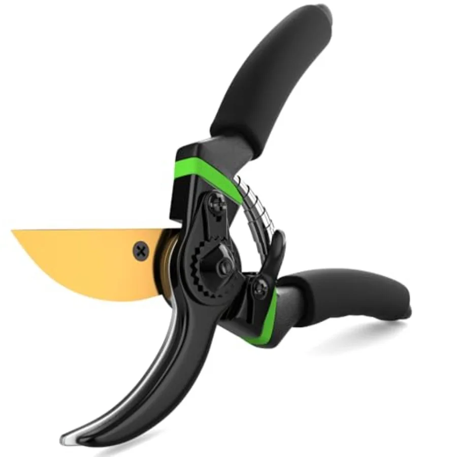 Ultra Sharp Japanese Steel Pruning Shears - Cuts 3X Easier, Weak Hand Arthritis Clippers, Rust-Resistant Titanium Coated Pruner
Ultra Sharp Japanese Steel Pruning Shears - Cuts 3X Easier, Weak Hand Arthritis Clippers, Rust-Resistant Titanium Coated Pruner