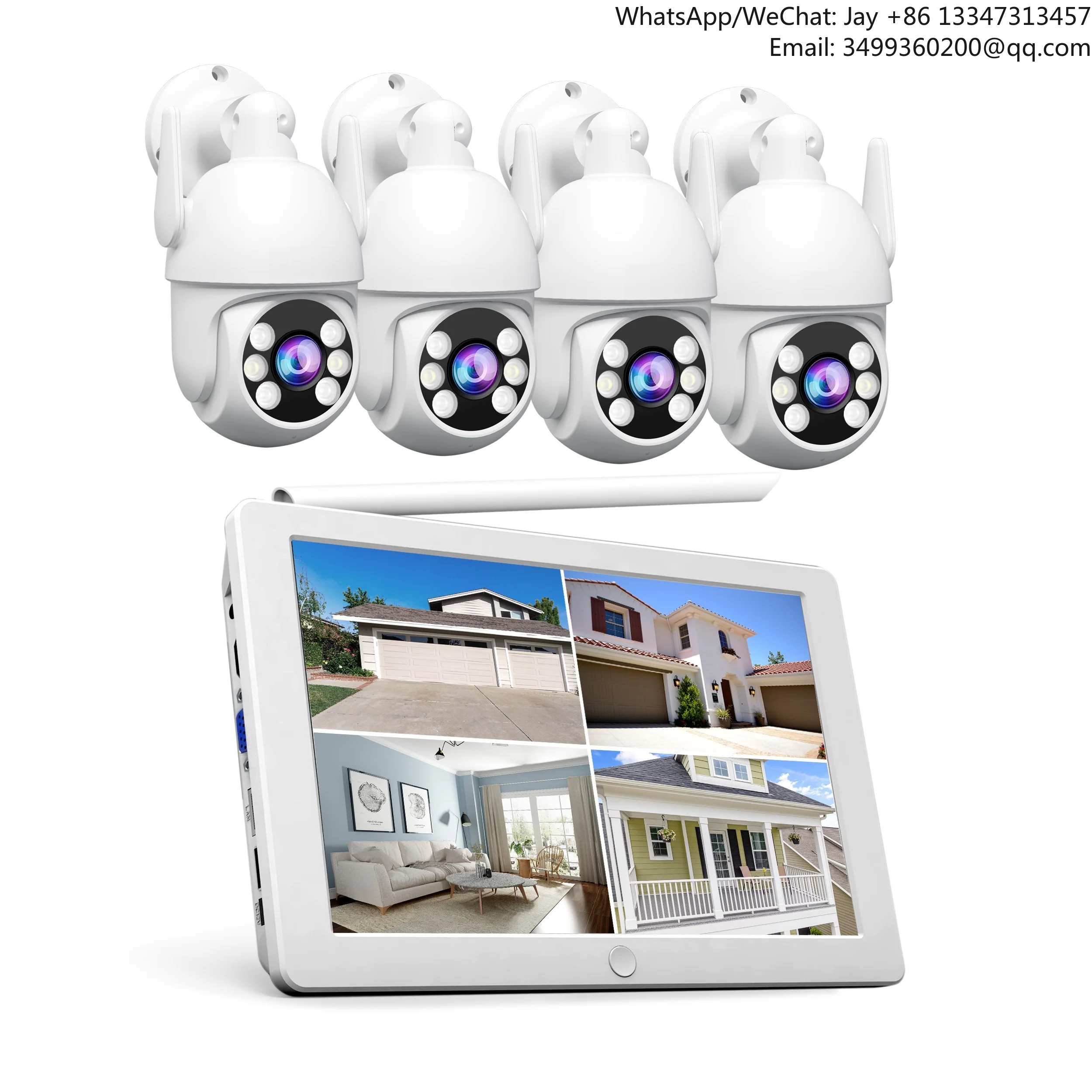 2MP Wireless NVR Kit Indoor/Outdoor WiFi Security System 10.1-inch Display Smart Camera Smart Human Tracking
2MP Wireless NVR Kit Indoor/Outdoor WiFi Security System 10.1-inch Display Smart Camera Smart Human Tracking