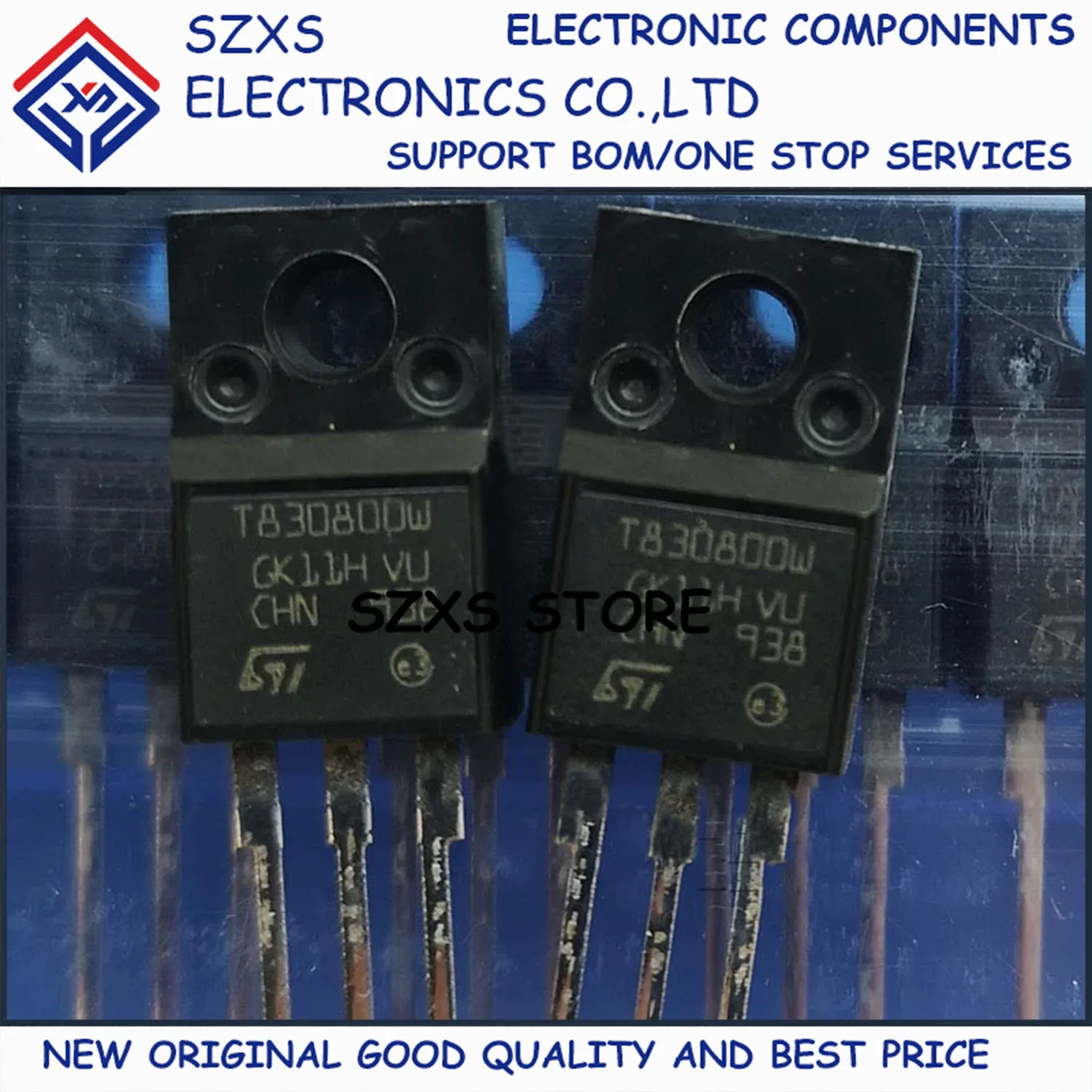 New Original 20Pcs T830-800W T830800W TO-220F 800V 8A For Washing Machine Bidirectional Thyristor In Stock Good Quality 
New Original 20Pcs T830-800W T830800W TO-220F 800V 8A For Washing Machine Bidirectional Thyristor In Stock Good Quality
