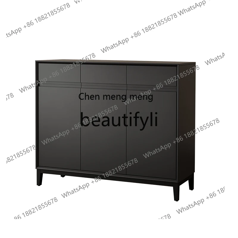 Italian minimalist, simple indoor entry large-capacity storage black shoe cabinet H
Italian minimalist, simple indoor entry large-capacity storage black shoe cabinet H