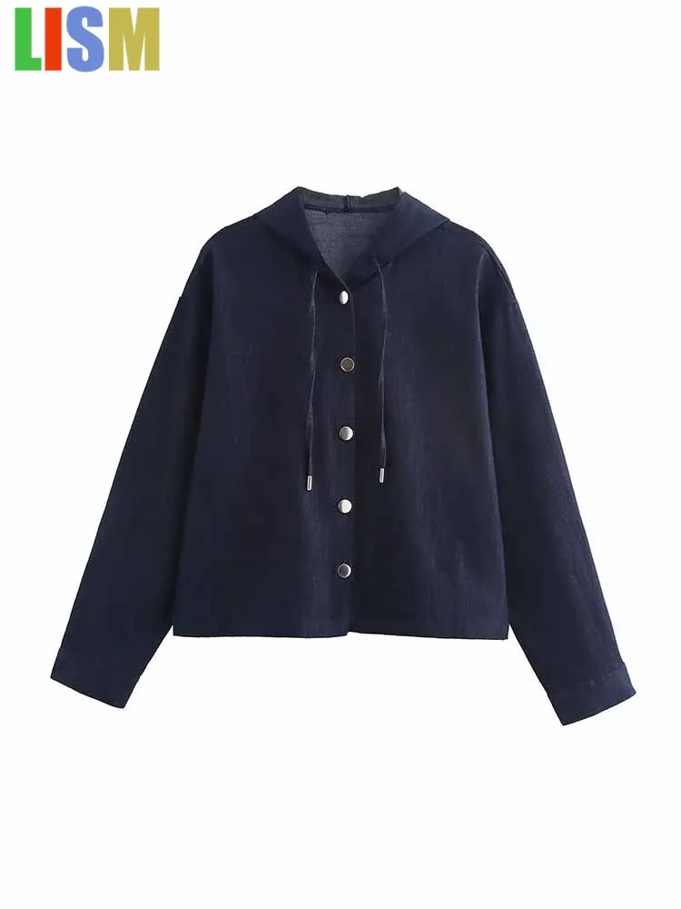 LISM Winter coat female outerwears 2025 new fashion women's clothing hooded denim effect long-sleeved shirt jacket
LISM Winter coat female outerwears 2025 new fashion women's clothing hooded denim effect long-sleeved shirt jacket
