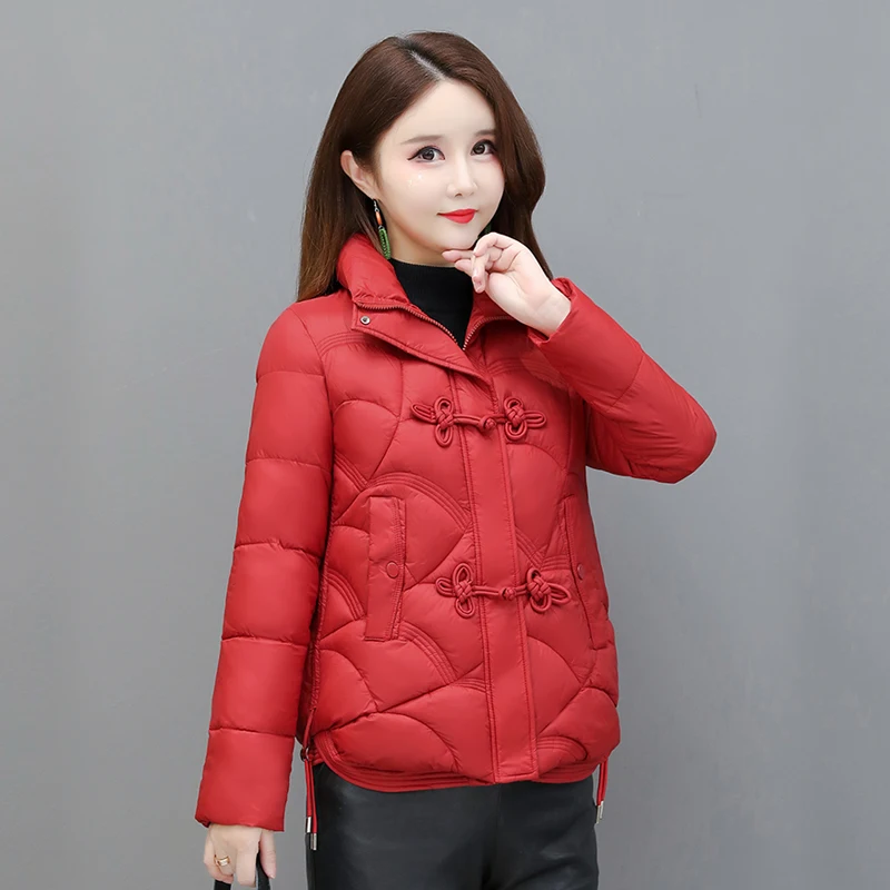 Faionable ort down Cotton Jaet Women's High-End Button Sle Stand Collar Cotton Coat 2023 Winter Warm Casual Outerwear
Faionable ort down Cotton Jaet Women's High-End Button Sle Stand Collar Cotton Coat 2023 Winter Warm Casual Outerwear
