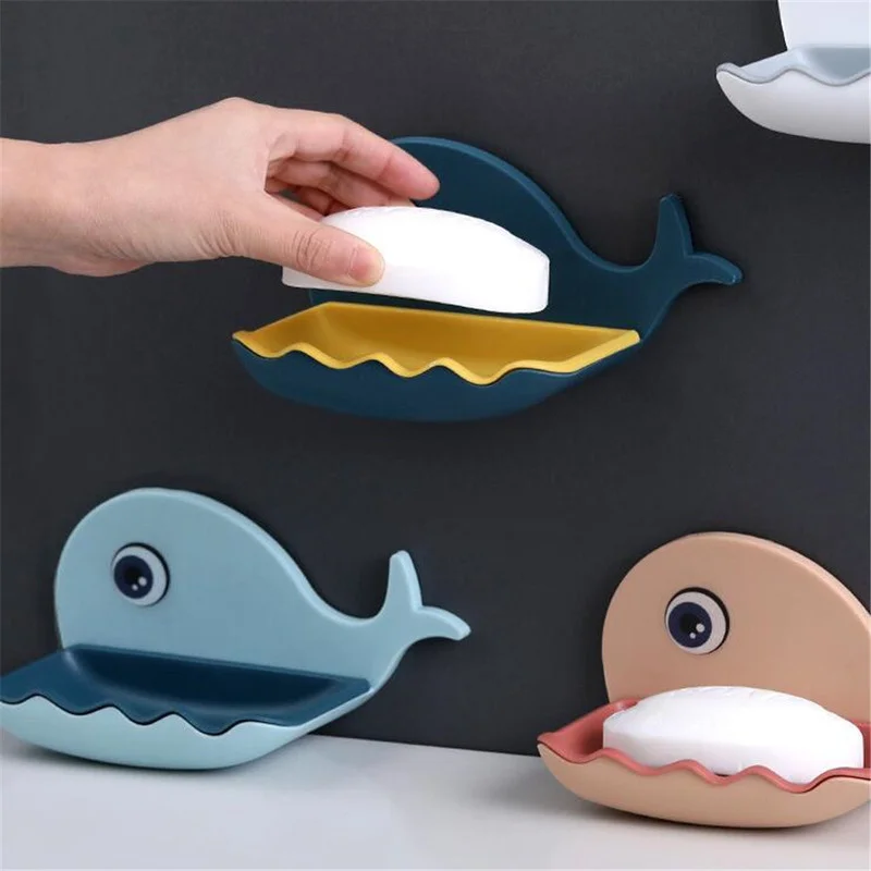 Whale Double Layer Soap Box Punch-free Soap Dish Rack Adhesive Soap Holder Bathroom Toilet Wall Hang Storage Shelf Detachable
Whale Double Layer Soap Box Punch-free Soap Dish Rack Adhesive Soap Holder Bathroom Toilet Wall Hang Storage Shelf Detachable