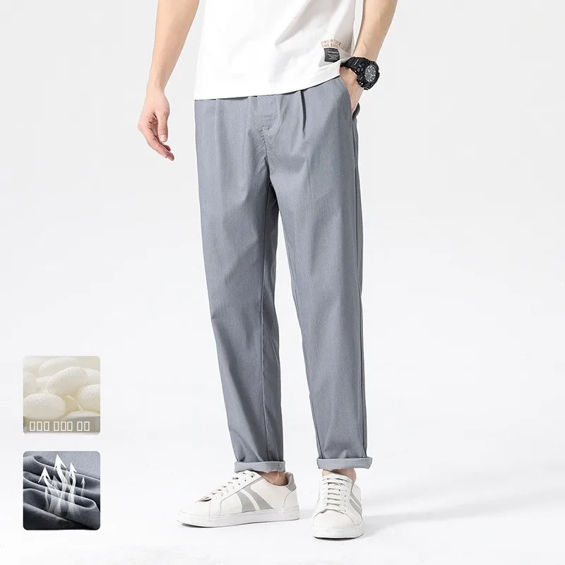 Мужские летние тонкие брюки из ледяного шелка, прямого кроя, длиной 7/8, с охлаждающим эффектом, свободные, модные, для работы и повседневной носки
Мужские летние тонкие брюки из ледяного шелка, прямого кроя, длиной 7/8, с охлаждающим эффектом, свободные, модные, для работы и повседневной носки
