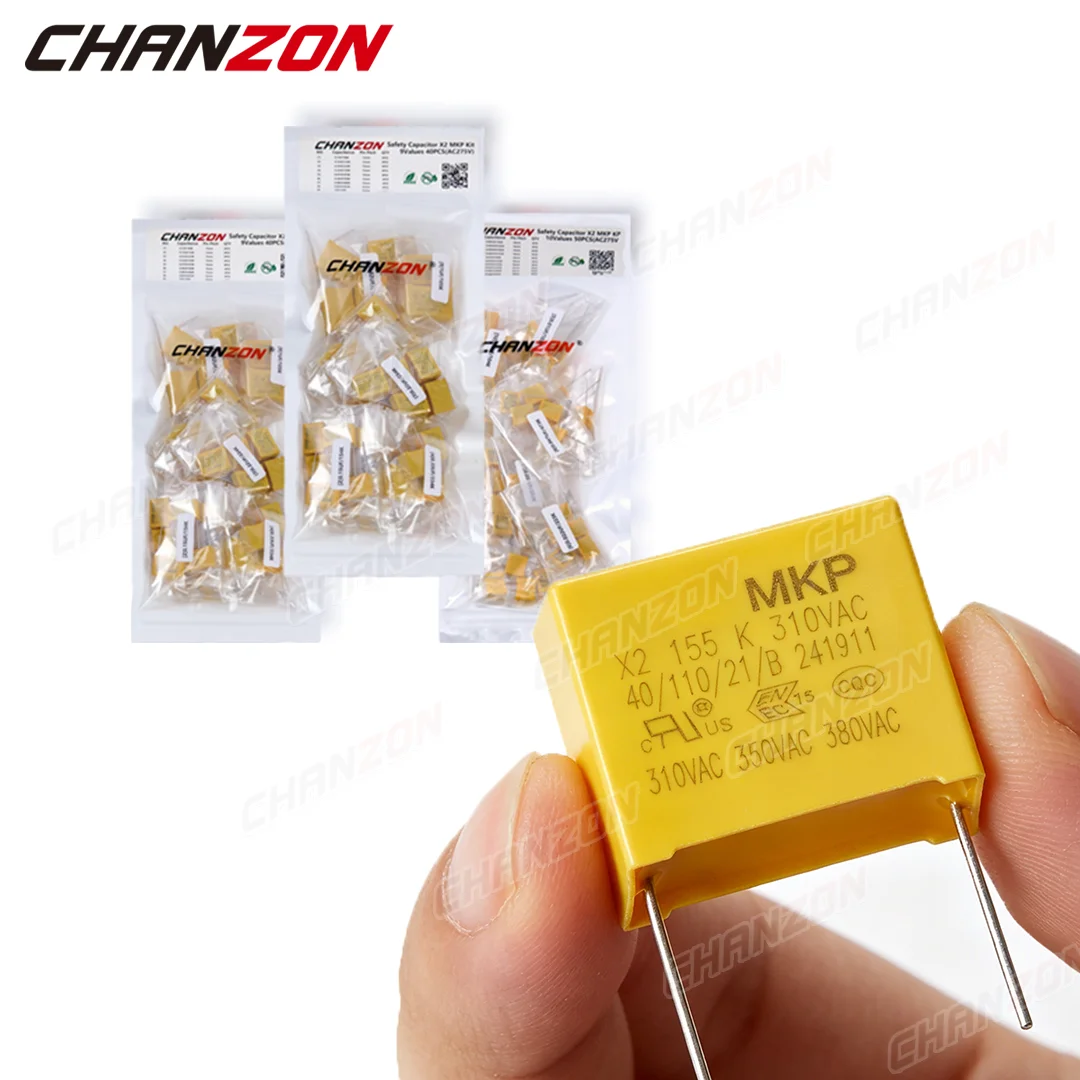 1UF 220NF 100NF X2 Safety Polypropylene Film Capacitor 0.001UF to 2.2UF Assorted Pack Power Supply Home 2026 brandnew chanzon
1UF 220NF 100NF X2 Safety Polypropylene Film Capacitor 0.001UF to 2.2UF Assorted Pack Power Supply Home 2026 brandnew chanzon