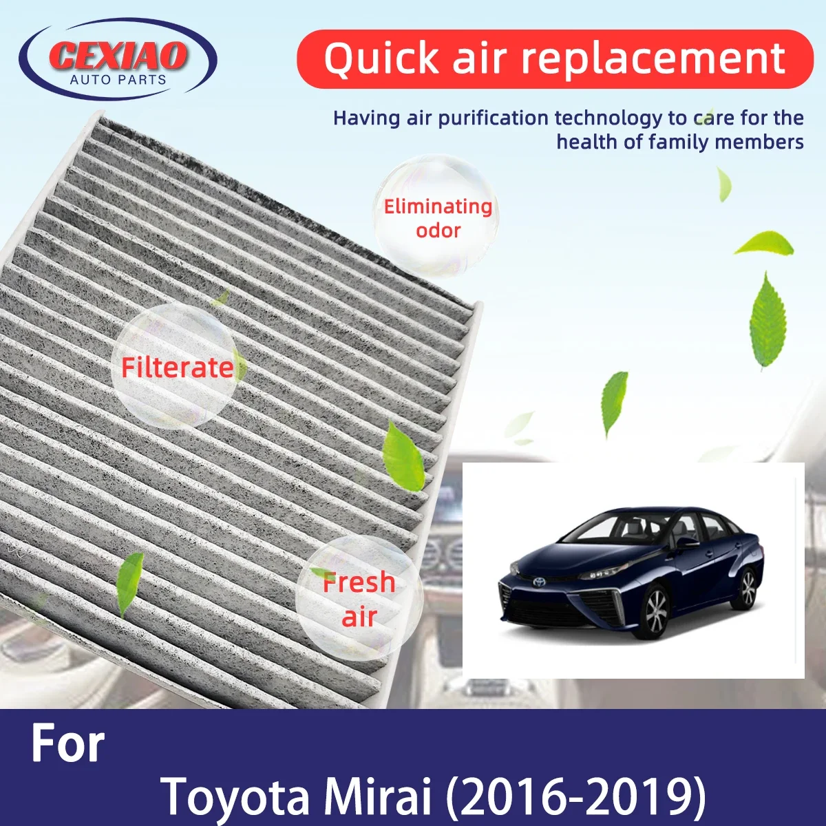 Автомобильный салонный фильтр для Toyota Mirai 2016-2019, автомобильные фильтры из углеродного волокна P3875WS 80219-SHJ-A01 80292-SDA-407 80292-SDA
Автомобильный салонный фильтр для Toyota Mirai 2016-2019, автомобильные фильтры из углеродного волокна P3875WS 80219-SHJ-A01 80292-SDA-407 80292-SDA