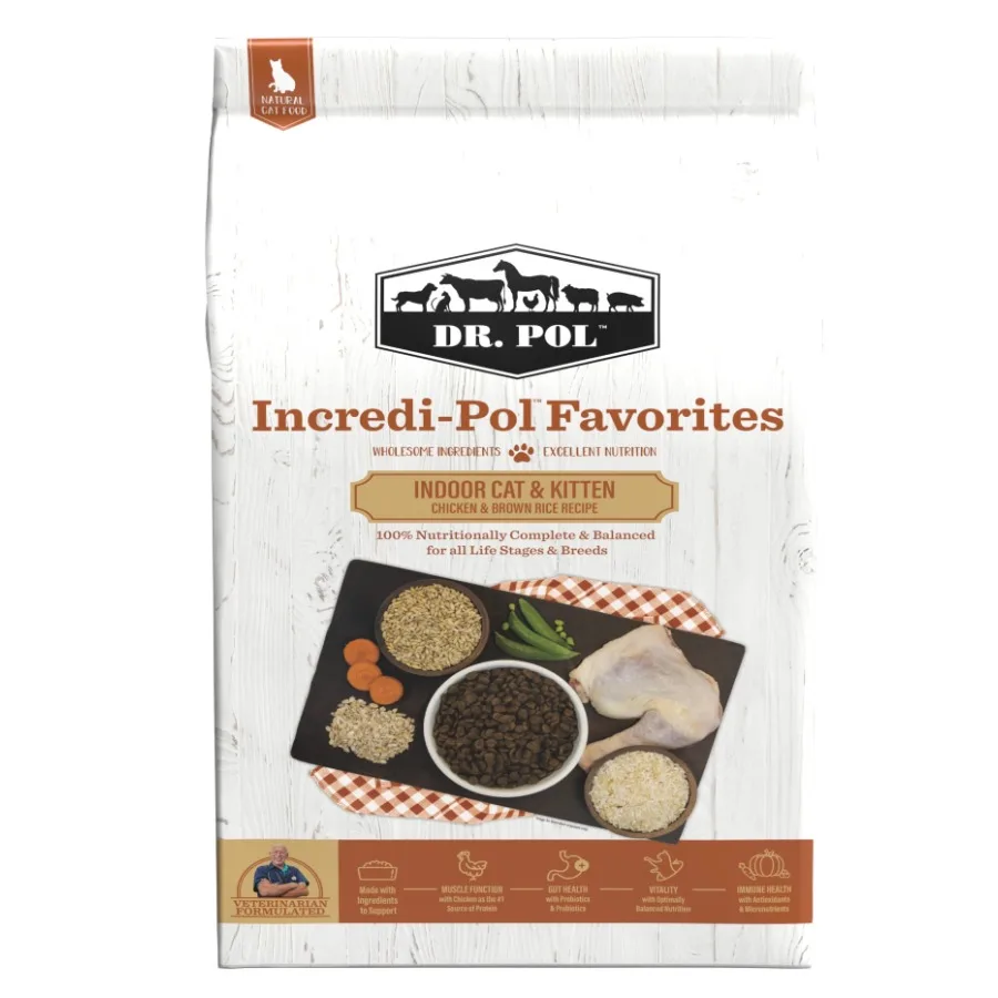 Корм для кошек и котят Incredi-Pol Favorites Indoor, рецепт с курицей и коричневым рисом - 18 фунтов
Корм для кошек и котят Incredi-Pol Favorites Indoor, рецепт с курицей и коричневым рисом - 18 фунтов