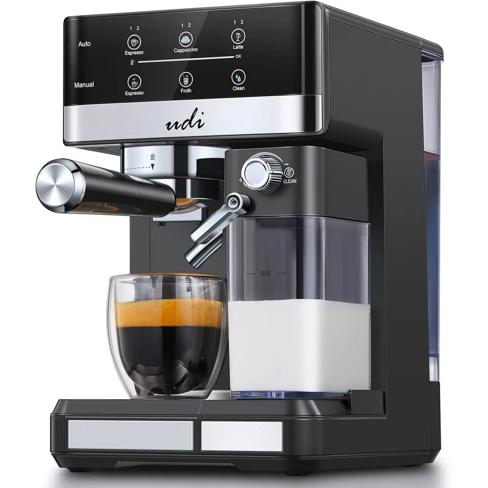 hine, 20 Bar Automatic puccino & Latte Coee Maker, Auto or Manual Quick Brew Dual Boiler, Touchsn Maker (Black+Sliver)
hine, 20 Bar Automatic puccino & Latte Coee Maker, Auto or Manual Quick Brew Dual Boiler, Touchsn Maker (Black+Sliver)