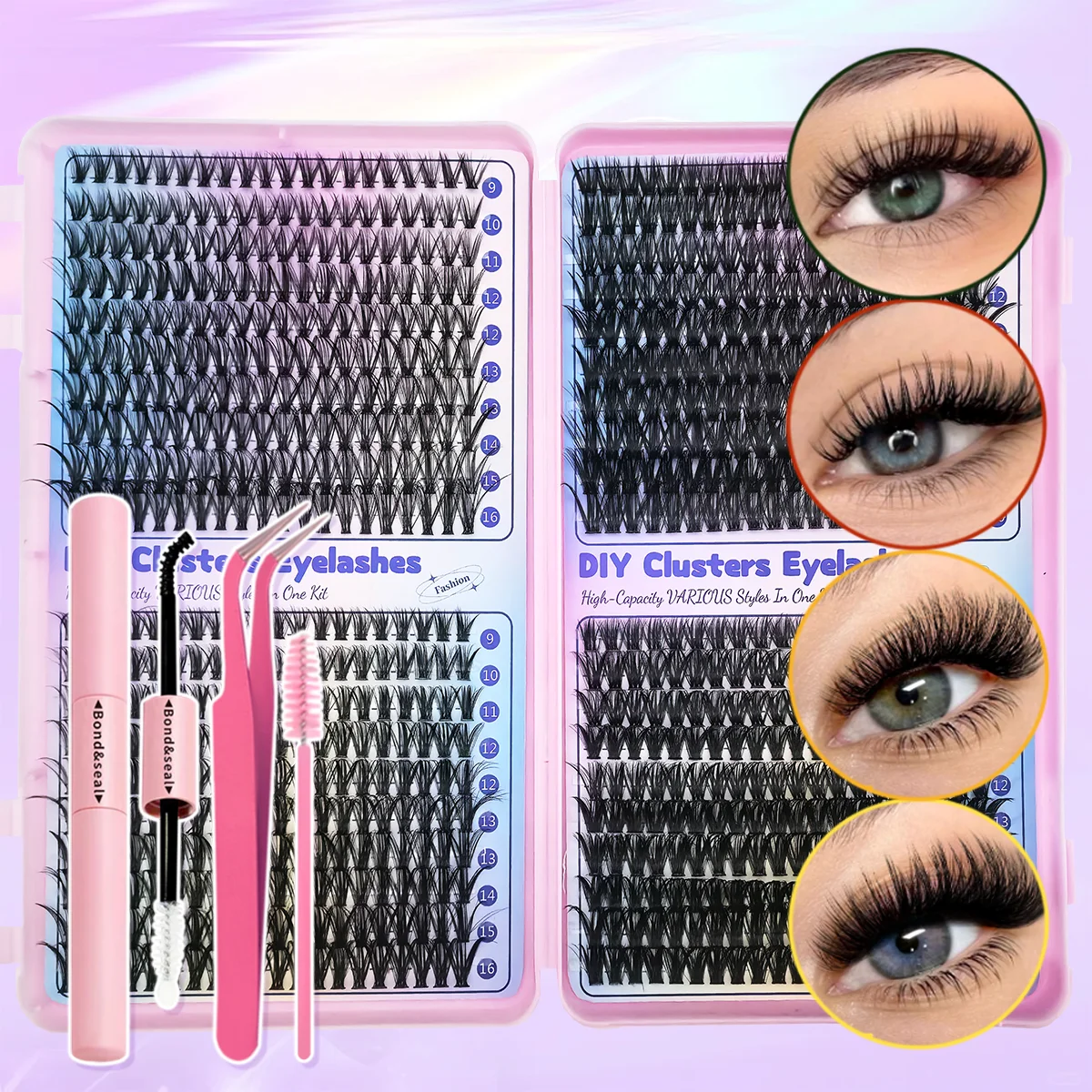 800PCS Eyelash Curler & Extension Set - 30D+40D+50D+60D Mixed Length (9-16mm), Beginner-Friendly for DIY Home Use & Reusable
800PCS Eyelash Curler & Extension Set - 30D+40D+50D+60D Mixed Length (9-16mm), Beginner-Friendly for DIY Home Use & Reusable