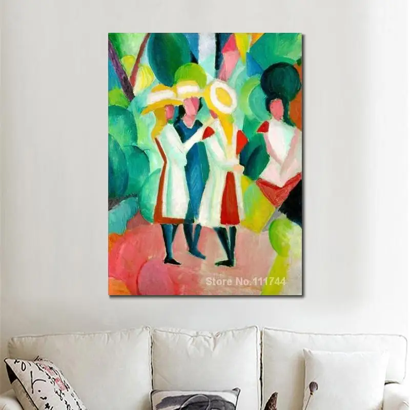 Картина от August Macke три девушки в желтых соломенных шляпах декоративное искусство ручной работы высокое качество
Картина от August Macke три девушки в желтых соломенных шляпах декоративное искусство ручной работы высокое качество