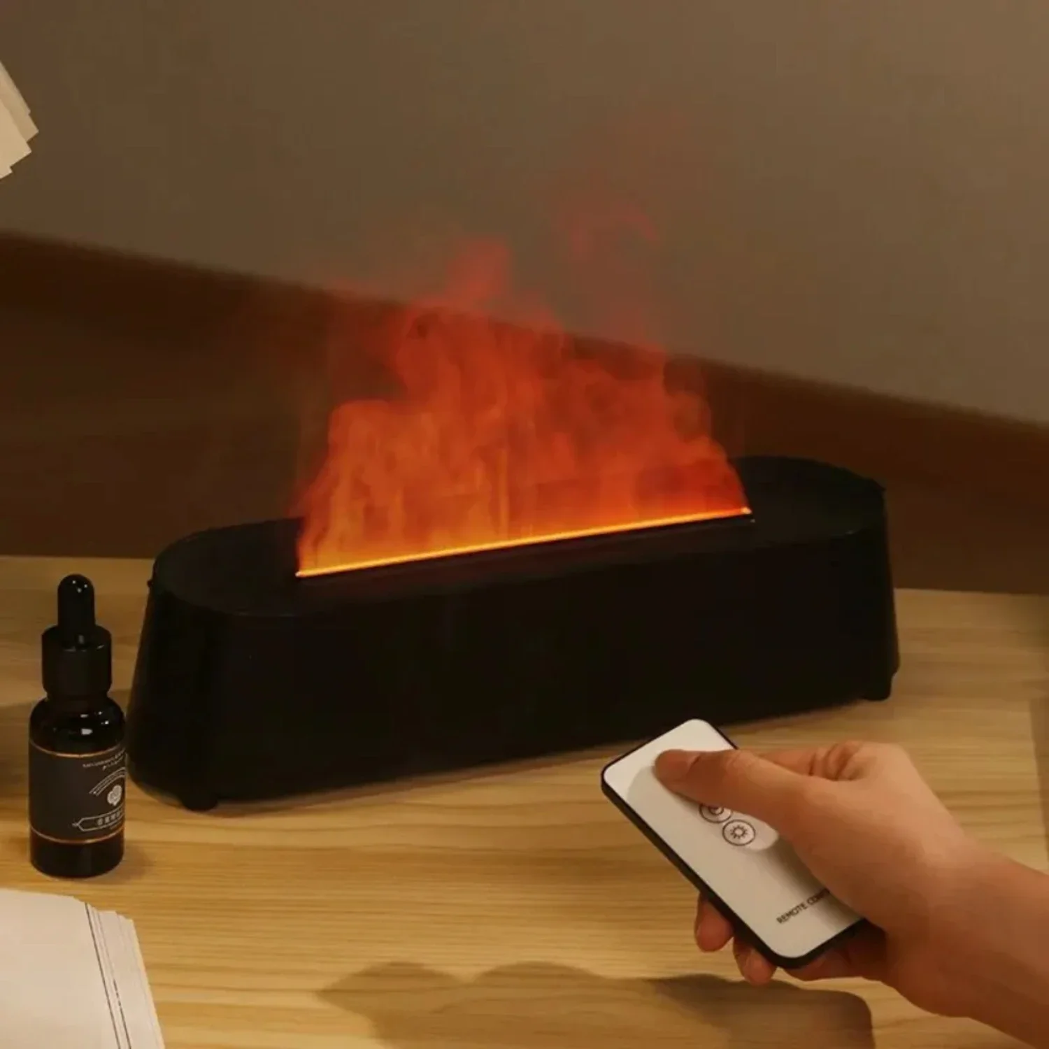 Efficient Ultrasonic Mist Maker Air Humidifier with LED Remote Control Flame Lamp and Essential Oil Diffuser - 7 Colors Difusor
Efficient Ultrasonic Mist Maker Air Humidifier with LED Remote Control Flame Lamp and Essential Oil Diffuser - 7 Colors Difusor