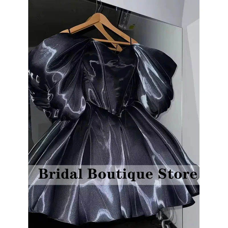 Customized Shiny Satin Short Prom Dresses Off The Shoulder Backless Tight Corset Party Dress Formal Occasion Evening Dress
Customized Shiny Satin Short Prom Dresses Off The Shoulder Backless Tight Corset Party Dress Formal Occasion Evening Dress