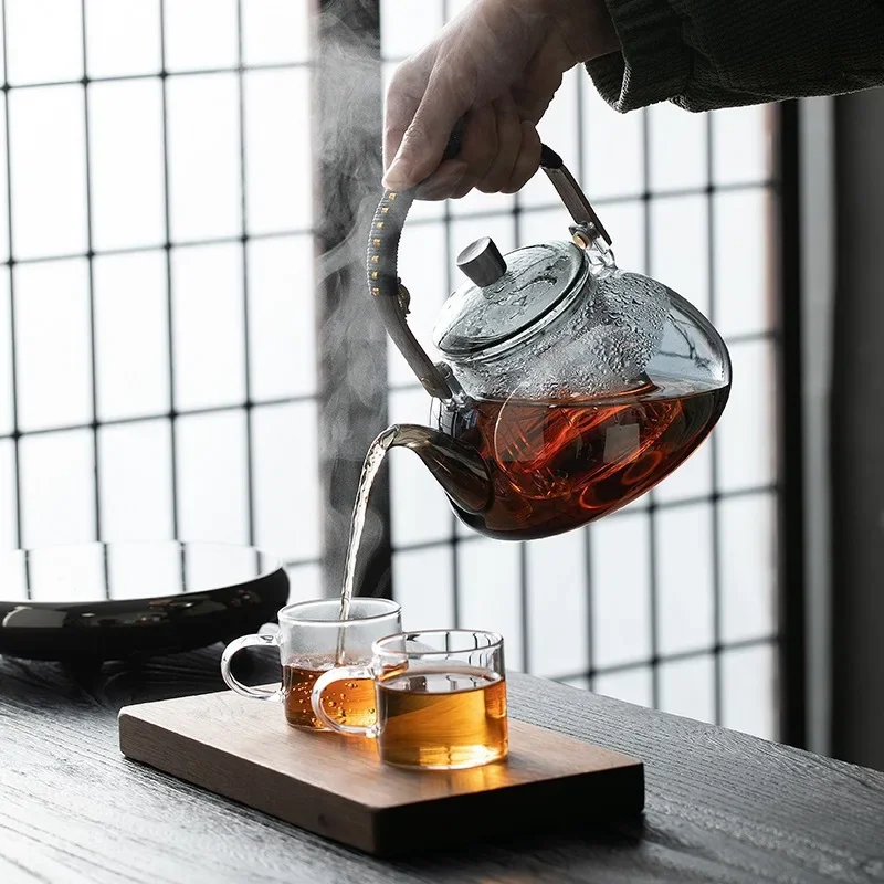 Steamable Teapot Household Glass Tea Maker High Temperature Resistant Steaming and Boiling Dual-purpose Teapot
Steamable Teapot Household Glass Tea Maker High Temperature Resistant Steaming and Boiling Dual-purpose Teapot